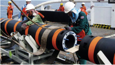 La classe de la BV a certifié le tuyau de flottement de queue de FPSO pour le chargement en mer de pétrole brut à Marine Tanker