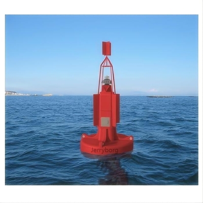 Bouées de navigation en plastique personnalisées de l'usine Marqueur de mer Bouée avec lumière solaire pour l'océan