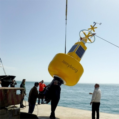 Bouées de navigation en plastique personnalisées de l'usine Marqueur de mer Bouée avec lumière solaire pour l'océan