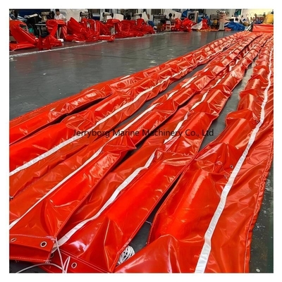 Boom de confinement en PVC flottant orange pour les fuites de déversements d'eau