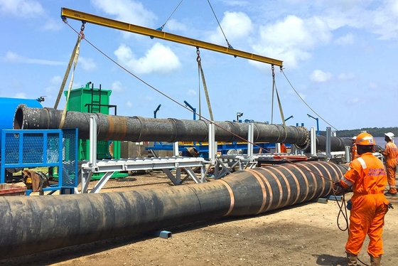 Décharge flexible d'huile de boue de sable de drague de mamelon de Marine Floating Hose Manufacturers Flange
