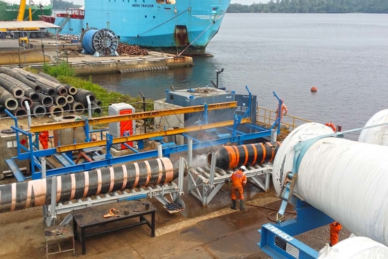 Décharge flexible d'huile de boue de sable de drague de mamelon de Marine Floating Hose Manufacturers Flange