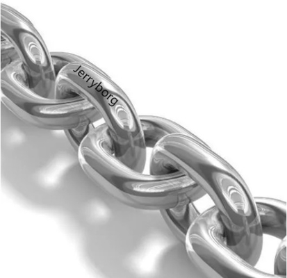 Chaîne d'anneaux longs et courts de levage en acier inoxydable de qualité marine