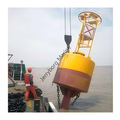 Bouée d'avertissement de navigation avec lumière LED et réflecteur radar Bouée de navigation