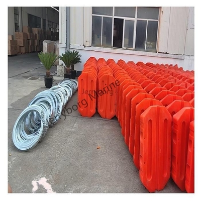 PTFE flotte réservoir drague tuyauterie bouée barrière flottante en plastique