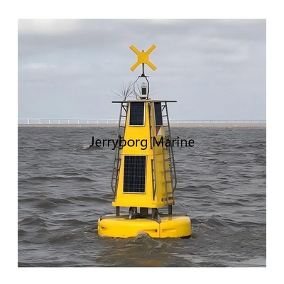 Bouée flottante en matériau LLDPE de longue durée avec marque supérieure et bandes réfléchissantes pour la navigation
