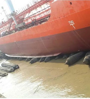 Airbag de lancement de bateau gonflable anti-vieillissement du caoutchouc naturel