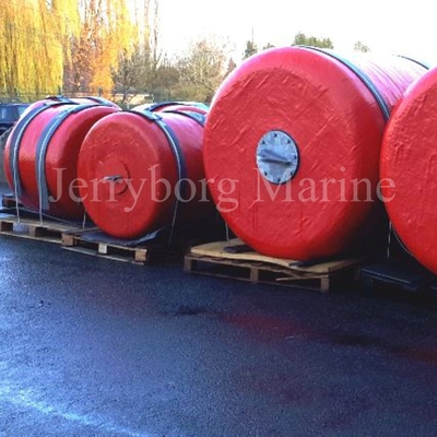 Couche en nylon de butoir de tissu de corde de Marine Solid Foam Fender With de polyuréthane de protection de bateau