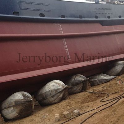 bateau de 1.2m*12m lançant Marine Rubber Airbags gonflable