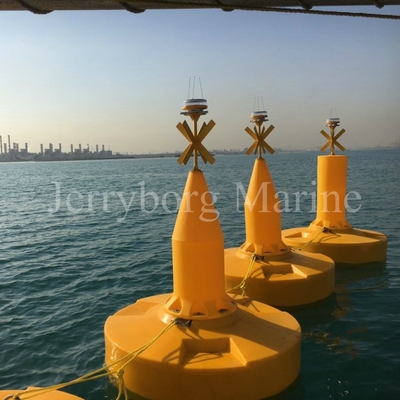 Balise marine de avertissement de flottement de navigation de HDPE de marqueur de sécurité faite sur commande de taille de balise