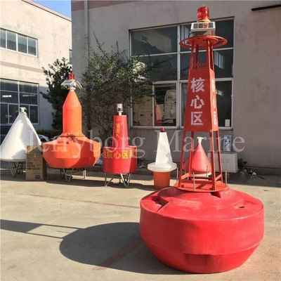 Balise marine de avertissement de flottement de navigation de HDPE de marqueur de sécurité faite sur commande de taille de balise